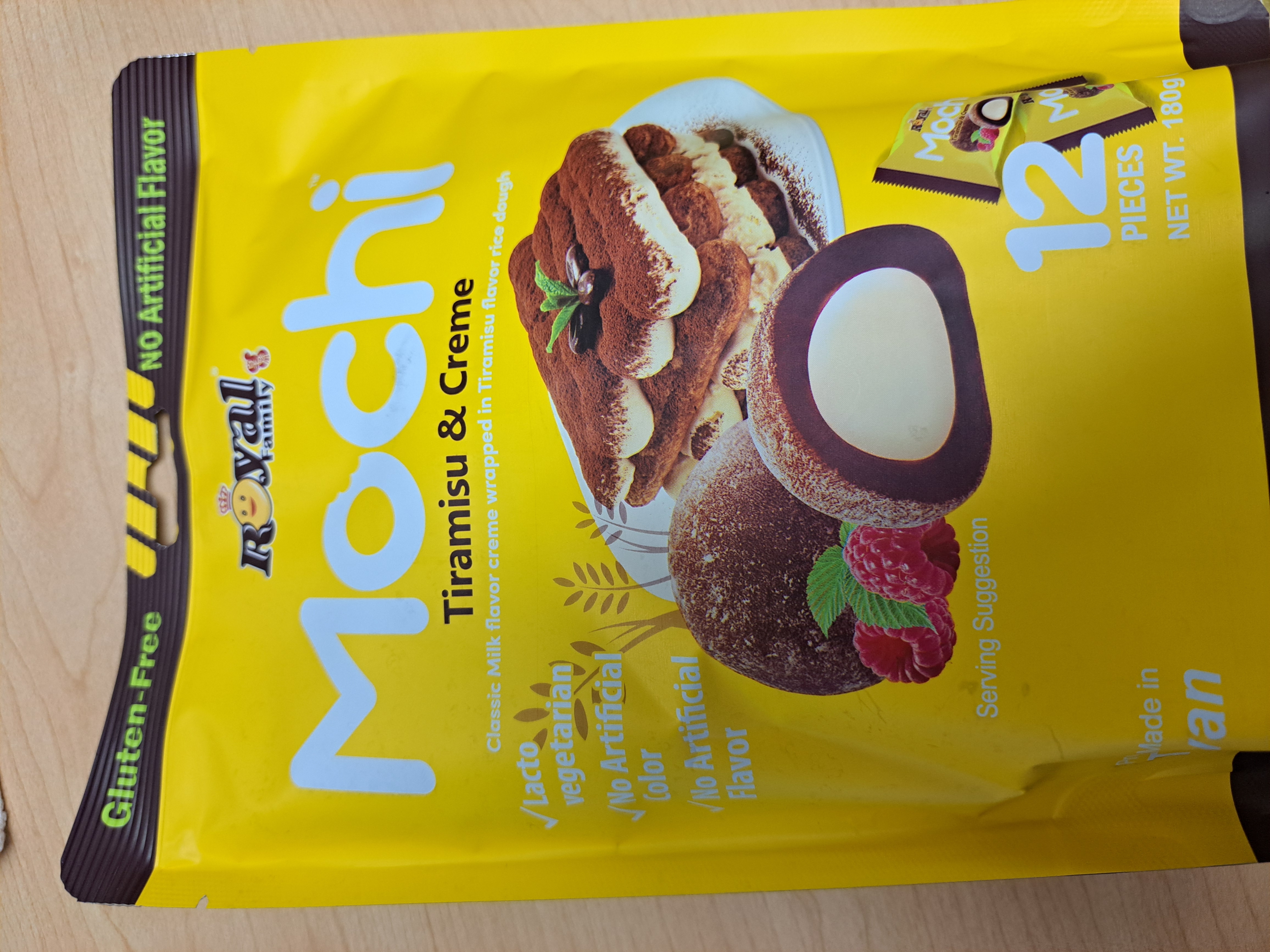 mochi tiramisu et creme